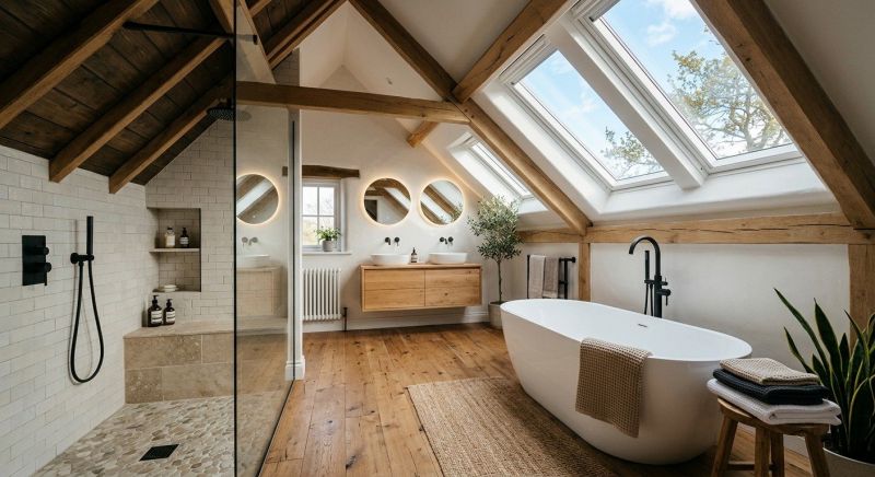 Attic Bathroom Remodeling in Anoka County, MN