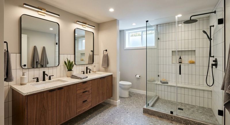 Basement Bathroom Remodeling in Anoka County, MN