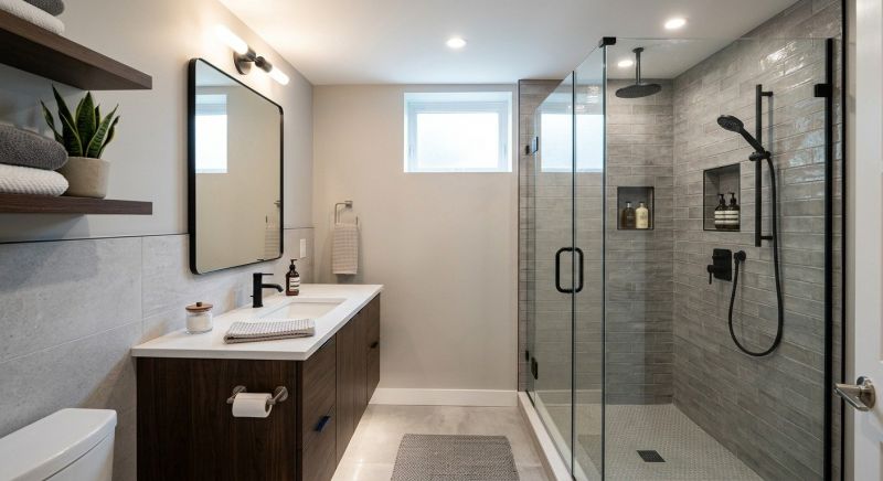 Basement Bathroom Remodeling in Anoka County, MN