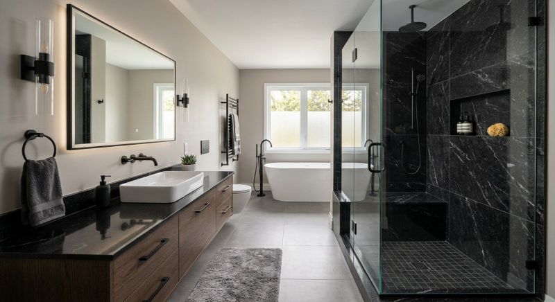 Granite Shower Installation in Anoka County, MN