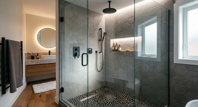 Granite Shower Installation in Anoka County, MN